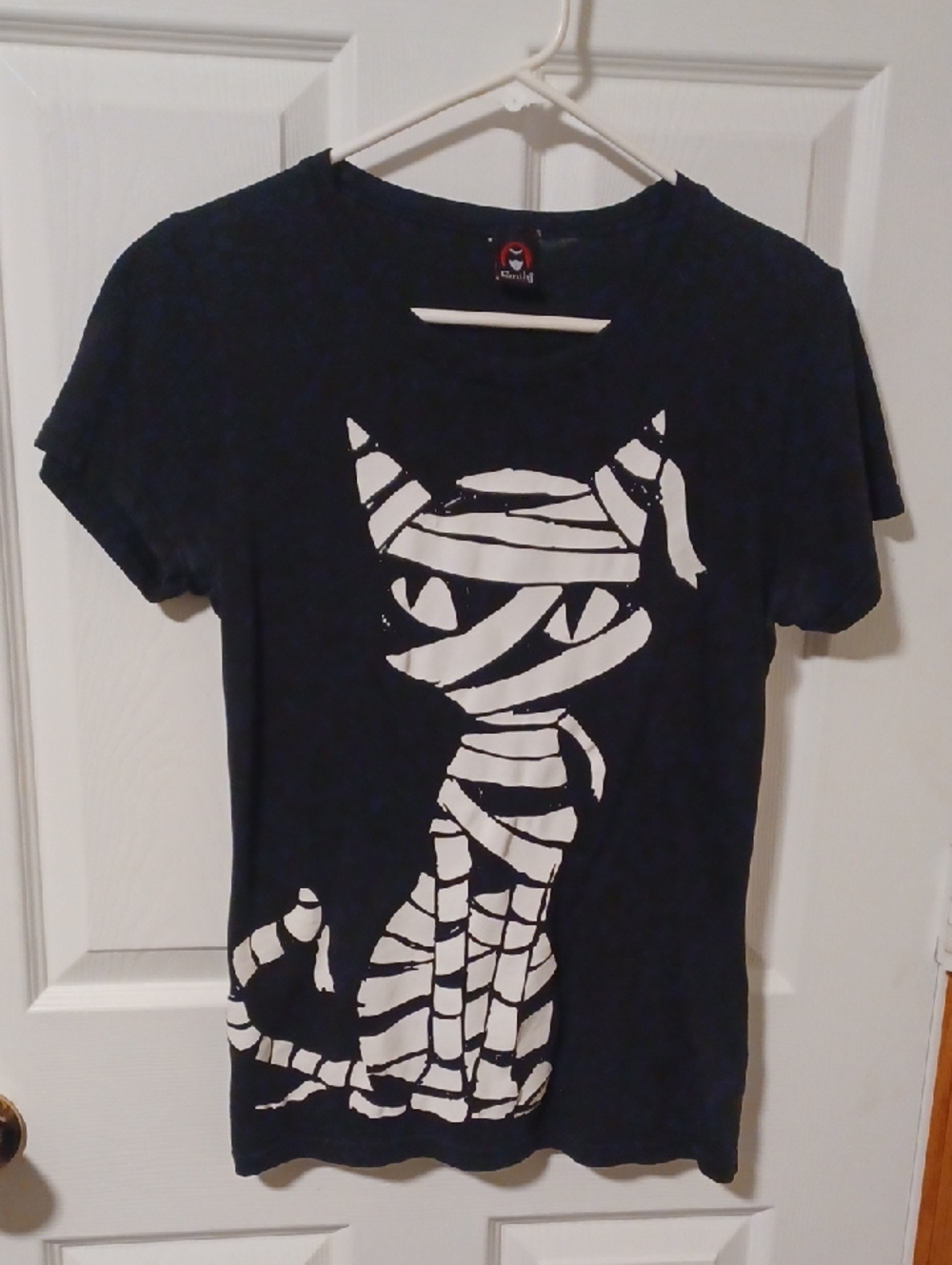 OG Emily The Strange Wrapped Kitty Tee Shirt XL 2007 Hot Topic
